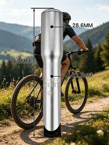 鋁合金自行車前叉轉向管接頭 1 1/8' φ22.2mm 25.4mm 160mm 自行車前叉延長器 自行車轉向管接頭 - 彩色 - View 4