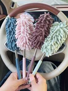 1pc Extendable Microfiber Car Duster Brush, Super Soft Cleaning Tool For Auto Interior & Home Use - A - View 2