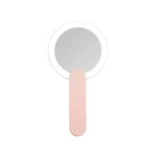 Portable LED Makeup Mirror With 2x Magnification, Foldable And Fluorescent Light. Compact And Portable, It's Perfect For Your Purse, Travel, And Everyday Use. - Pink - View 7