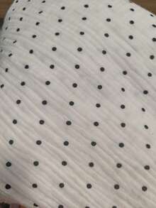 1/2/6pcs INS Style Minimalist Beige Polka Dot Cotton Gauze Fabric Placemats Napkins Decorative Pads For Kitchen Living Room, Suitable For Festivals And Weddings - Multicolor - View 4