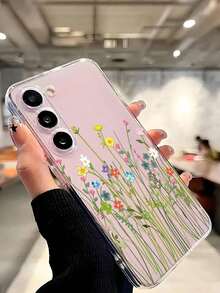 1 Piece Soft Romantic Fashion Floral Print Phone Case Compatible With Huawei Honor, Galaxy A04e/12/A13/A14/A34/A50/A52/A53/A54/S21/S22/S23/S24/S25/S25Ultra/S25FE/S26/S26 PLUS/S26 ULTRA/S26 EDGE, 6A/7A/8A, 12T/13T/15T/15T Pro - 透明 8 - 查看 7