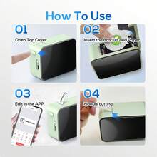 Marklife Thermal Label Printer For IOS & Android - Portable Sticker Maker Machine With Self-Adhesive White Label Roll | No Ink Needed, Instant Printing For Home, Kitchen Jar Labels, School Supplies, Clothing Name Tags, Office Storage & Gift Packaging - Multicolor - View 9