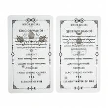 Baraja de aprendizaje de tarot para principiantes - 78 cartas con significados - Gris Claro - Ver 6