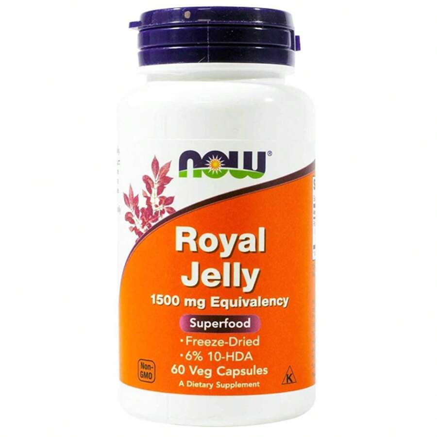 Now Foods Now Royal Jelly 1500mg, 60 Vegetarian Capsules - 60 Count - View 1