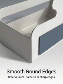White Magnetic Paper Towel Holder: Strong Magnetic Adsorption On Metal Surfaces, No Drilling Required And No Damage To Walls, Suitable For Kitchen Refrigerator Side, Bathroom Sink, Bedroom And More, Bottom Opening For Easy Access - Multicolor - View 7