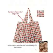 Large Cartoon Foldable Portable Shopping Bag, Large Capacity Tote Bag - Multicolor - View 7