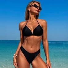 New 2026 Swimsuits For Adult Women, Three-Piece Hot Spring Bathing Suit, Bikini Bathing Suit. - 黑色比基尼 - 查看 1