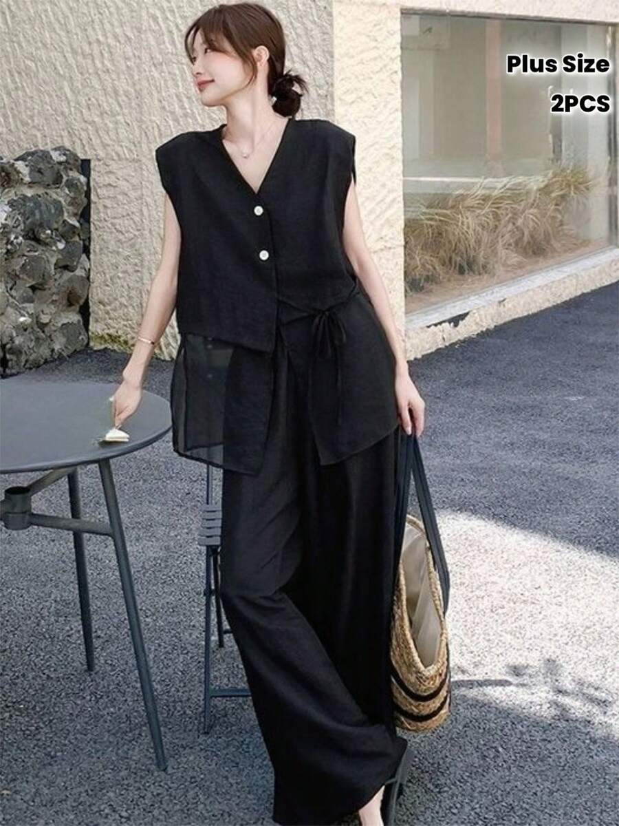 Women Midi Dresses - Black - View 1