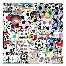 50張足球標誌貼紙，卡通足球防水自黏貼紙，塗鴉DIY貼紙，封口貼紙，裝飾貼紙 - 彩色 - 查看 9