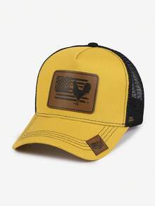1pc Tropical Fish & Star Map Casual Streetwear Polyester Mesh Splice Warm Windproof UV Protection Unisex Baseball Cap, Versatile Snapback Hat For All Seasons - Peaked Cap - View 18