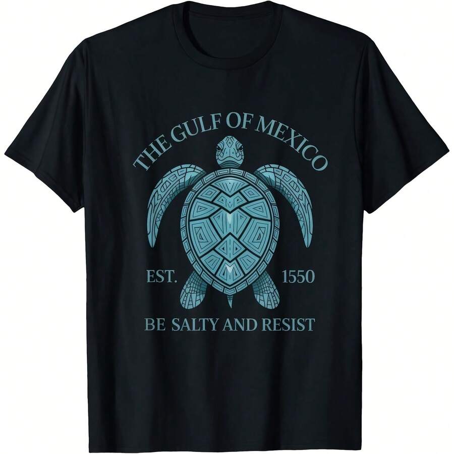 Gulf Of MexicoS Turtle Salty Resist T-Shirt - Black - View 1