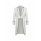 Vintage Gold-trimmed Swallowtail Coat, White