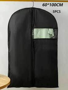 5pcs/1pc Anti-Dust Garment Covers, Odorless PEVA Dustproof Wardrobe Hanging Bags, Transparent 3D Matte Covers For Closets, Protect Coats, Dresses, Suits, Jackets, Privacy Dust-Proof Storage - Multicolor - View 16
