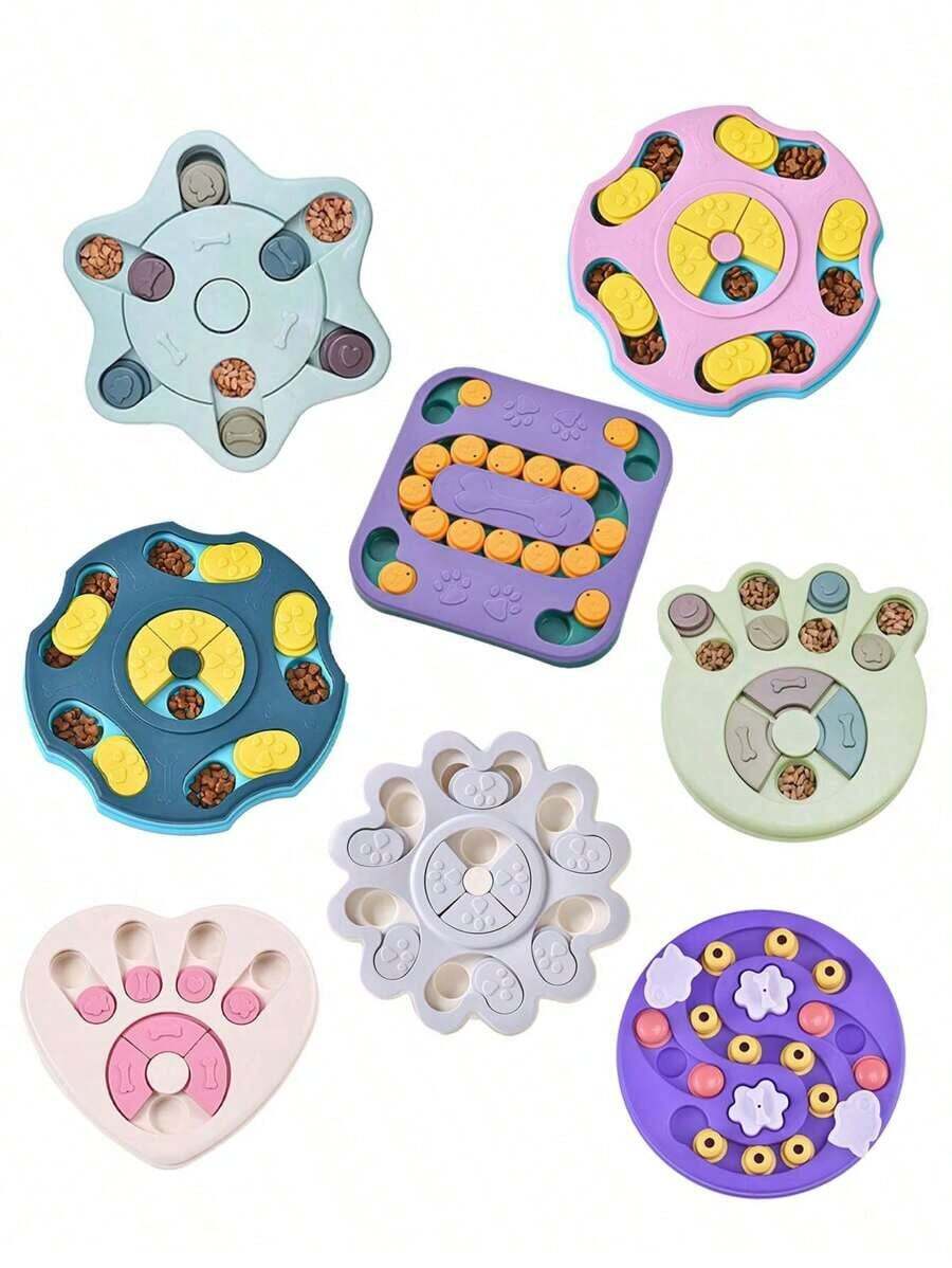 1PC Dog Puzzle Toys Slow Feeder, Interactive IQ-Enhancing Food Dispenser, Non-Slip Slow Eating Bowl, Cat And Dog Food Game, Durable And Easy To Clean, Anti-Choking Function, Slow Feed Treat Dispenser, Suitable For Small To Large Dog Breeds For Intelligence Training. - màu xanh lá - Xem 1