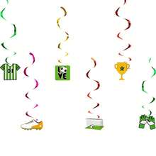 2 Sets/1 Set Green Football Theme Happy Birthday Banner, Football Sports Birthday Party DIY Hanging Decoration Supplies - Multicolor - View 11