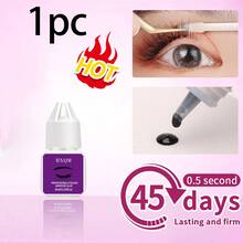 1 Stück/2 Stücke professioneller Wimpernverlängerungskleber, 6ml/15ml, starker Halt, trocknet in 0,5-1s, 6-7 Wochen Haltbarkeit, langanhaltend, hypoallergen, für DIY Cluster Wimpern, Heimgebrauch, Cluster Wimpernkleber, Schwarz, für empfindliche Haut, schnell trocknend, für einzelne Wimpern - Übersicht 8