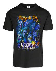 Camiseta del Mago de Oz, 100% algodón - Negro - Ver 2