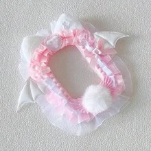 1pc Handmade Collectible Card Sleeve, 3-Inch Idol Card Storage Protector, Compatible With And Anime Photo Cards, Lace Plush Ear Ornament Bow Card Holder, Sweet Lolita Card Frame, Anti-Scratch Peripheral Protective Shell, DIY Storage And Display For Collectible Photos - A - View 21