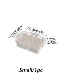 1 cái/2 cái Hộp lưu trữ phụ kiện bàn làm việc thanh lịch, hộp đựng trang sức nắp ấn sáng tạo cho kẹp tóc, ngọc trai, dây buộc tóc, mút trang điểm, cọ, chống nước và chống bụi, phù hợp cho ký túc xá, khách sạn, phòng ngủ, bàn trang điểm - trong suốt - Xem 14