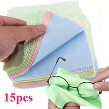 15PCS Microfiber Cleaning Cloths, Soft Multi-Purpose Screen & Lens Wipes - Các màu sắc được trộn lẫn ngẫu nhiên. - Xem 1
