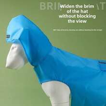 Reflective Large Dog Raincoat, Waterproof Hooded Pet Rainwear For All Size - Multicolor - View 4