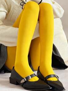 Multiple Colors Velvet Tights/Stockings - Plus Size High Stretch Warm Tights, Versatile Sexy For Winter Christmas, Family Parties, Formal W - Multicolor - View 51
