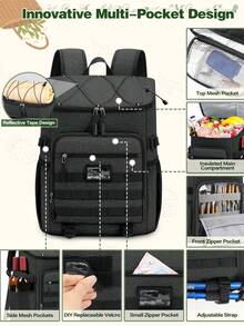 NEWHEY 30L 防水保溫便當包 大容量戶外野餐背包 耐用輕量保冷袋 適合上班、露營、野餐、海灘、徒步 - 彩色 - 查看 4