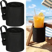1pc Portable Cup Holder, Suitable For Outdoor, Beach Chair, Camping Chair, Beverage Rack, Universal Water Bottle Organizer - View 6