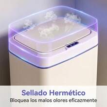 15L Smart Sensor Trash Cans, Soft-Close Lid, Odor Lock, Available In Various Colors, Suitable For Kitchen, Bathroom, Living Room, Office - Batteries Not Included - 查看 5