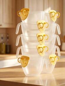 10pcs Measuring Cups With Removable Strainer, Large Capacity, Durable And Odorless, Suitable For Filtering Egg Liquid, Foam, Juice, Rice, Washing Vegetables, Batter, PP Material With Scale, Detachable And Easy To Clean - Multicolor - View 11