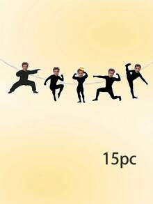 5/10/15 cái Banner tiệc nam vận động viên thể dục tùy chỉnh ảnh, Banner nhào lộn mặt hài hước cá nhân hóa với các chi tiết cắt lấp lánh, Banner lấp lánh cho lễ kỷ niệm trẻ em/thanh thiếu niên, tiệc độc thân cô dâu và đêm hội con gái - Nhiều màu - Xem 13