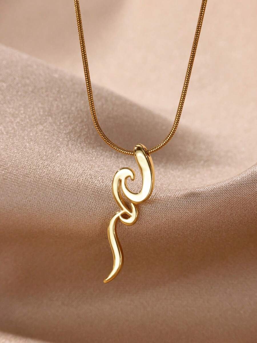 1PC Vintage Snake Pendant Necklaces For Women Gold Color Copper Geometric Snake Necklace Party Aesthetic Animal Hip Hop Jewelry Gift - Multicolor - View 1