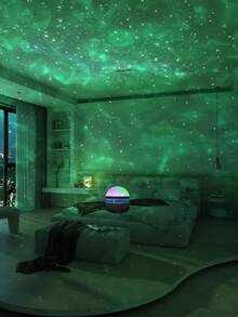[Aurora Light Projector] 2/1pcs Aurora Light Projector - Northern Lights Projector With Remote Control - Mini Night Light Projector Atmosphere Lamp, Suitable For Bedroom/Ceiling/Party - Aurora - View 7