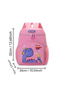 Cute Dinosaur Cartoon Backpack, Lightweight Daypack For Boys And Girls, Suitable For School, Travel And Vacation - A - View 4
