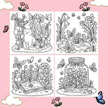 春季插图书：22幅独特有趣的插图，挑战你的思维——独特的艺术设计，22页，创意表达，趣味十足，独具匠心，万圣节、圣诞节、感恩节礼物佳选，优质纸张 - 單件 - 查看 4
