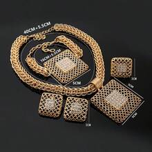 Jewelry Women Gold Necklace Wedding Anniversary Celebrations Jewelry Set Attend Important Events Traditional Bridal Earrings Rings Bracelets Charm - Jewelry Set - View 8