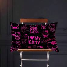 SANRIO 1pc Cute Cartoon Sofa Cushion Cover - Square Throw Pillow Case, Bed Cushion Cover, Bedroom Decorative Pillowcase (Pillow Insert Not Included). Single-Sided Print (Pillowcase Only, Pillow Insert Not Included). Decorative Square Pillowcase - Suitable For Holiday Decor, Sofa, Bedroom And Bed, All Seasons. - 1PC - View 24