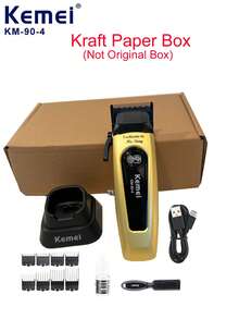 Kemei KM-90-4 Professional Hair Clipper, 11,000 RPM Super Strong Power 10W Brushless Motor, DLC Blade, Type-C Charging, Low Noise, Suitable For Barbershop Or Home Use, Smooth And Fast Haircut For Men, Gift For Men - View 15