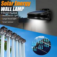 1件/2件/3件 LED 太陽能花園壁燈，附感應器，戶外防水燈，可充電夾燈，適用景觀牆面裝飾 - 太陽能 - 查看 10