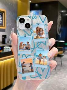 1pc Ốp lưng điện thoại cắt ảnh tùy chỉnh + tên phông chữ tương thích với iPhone 11/12/13/14/16/17/15 Pro Max, S26 Ultra/S26 Plus, v.v. các mẫu, tùy chỉnh ảnh cưới, quà tặng lý tưởng cho cặp đôi, bạn bè, gia đình, tốt nghiệp - Thời trang, Đa sắc, Retro, Dễ thương, Tối giản, Vui nhộn, Tùy chỉnh, Cá nhân hóa, Độc đáo, Quà tặng lý tưởng cho anh ấy, cô ấy, bạn trai, bạn gái, gia đình, bạn bè, ông bà, kỷ niệm, sinh nhật, lựa chọn theo mùa, Ốp lưng điện thoại 2026 - Bạc - Xem 1