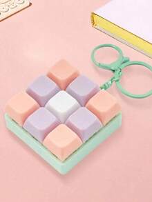 1 Peça Chaveiro Colorido de Alívio de Estresse com Teclado, Pingente de Botão de Teclado 9-em-1 com Clique de Dedo, Charm Criativo de Teclado, Chaveiro de Carro, Charm de Bolsa, Acessório Portátil de Alívio de Estresse, Adequado para Escritório, Escola, Transporte, Viagem - multicolorido - Visão 17