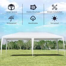 10x30 FT Pop Up Camping Tent With 5 Removable Sidewalls – Heavy Duty Sun Canopy For Outdoor Party & Wedding, Picnic & Beach Essentials, Summer Camping Must Haves, Great Fathers Day Gift, Travel & Patio Furniture.Her Grad & Dad Gift - B - View 16