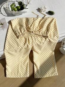 Pantalones rectos de pierna ancha con estampado de leopardo blanco casual y sueltos para mujer, adecuados para primavera/verano, viajes diarios, citas, reuniones, otoño/invierno, Navidad, Año Nuevo, Acción de Gracias, fiestas, bodas, playa, ce - Amarillo - Ver 8