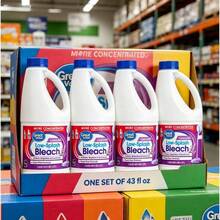 Whitens, Brightens And Deodorizes Laundry Low‑Splash, Easy‑Pour Concentrated Bleach , Great Value Low Splash Bleach, Lavender Scent - 43 液盎司 - 查看 2