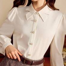 Women Blouses & Shirts - 白色的 - 查看 2