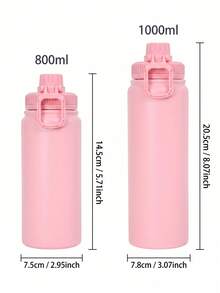 Ermo de 800ml . Vaso térmico para bebidas calientes y frías. Termos portátil de acero inoxidable ideal para viajes. - Azul - Ver 6