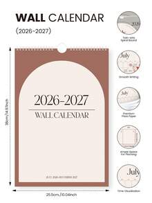 Trees 2026-2027 A3大尺寸兩年期日曆，從2026年1月到2027年12月，極簡設計，適合居家、辦公室及返校用品 - 多色 - 查看 4