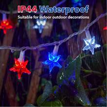80LED 39FT Copper Wire Star Hat String Lights, Red White Blue Patriotic LED Fairy Lights, 4th Of July Decor, Ideal For Presidents Day, Independence Day, Memorial Day, Garden Yard Party Decoration - 星星帽銅線燈 - 查看 2