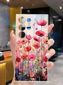 1 Piece Soft Phone Case With Fashionable Tulip Flower Design, Compatible With Huawei, Honor, Galaxy, 12T, 13T - 透明 3 - 查看 5