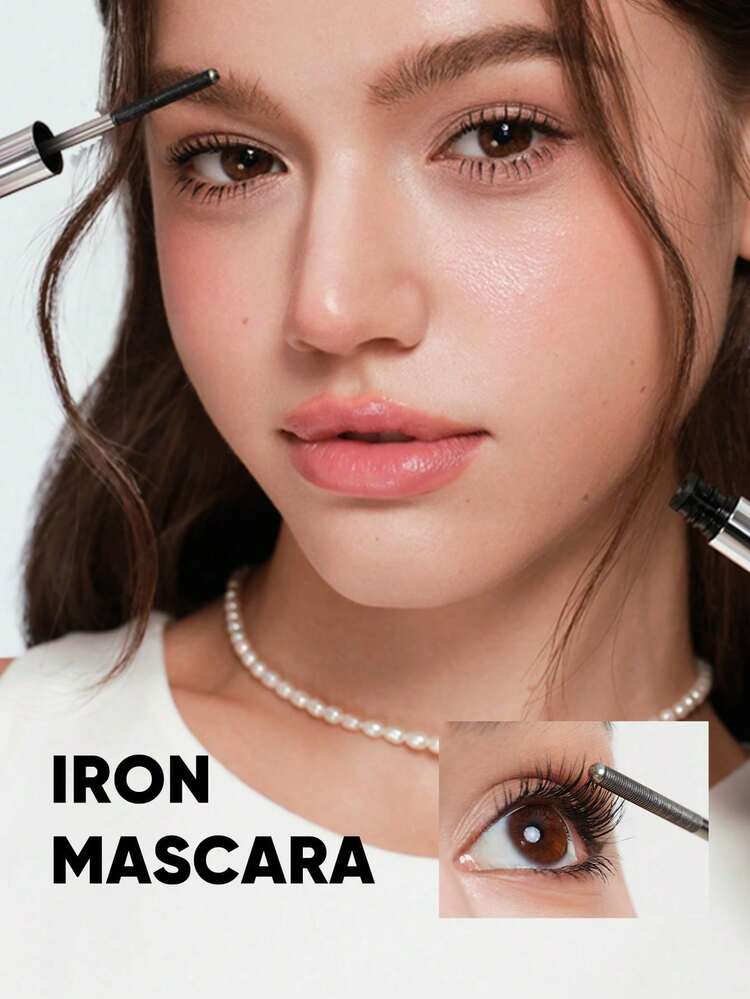 Maskara JUDYDOLL 3D CURLING IRON, Tahan Air, Mengeriting, Anti Luntur, Memberi Volume, Maskara Tahan Lama - 02 Cokelat 6° Desain Melengkung - View 2